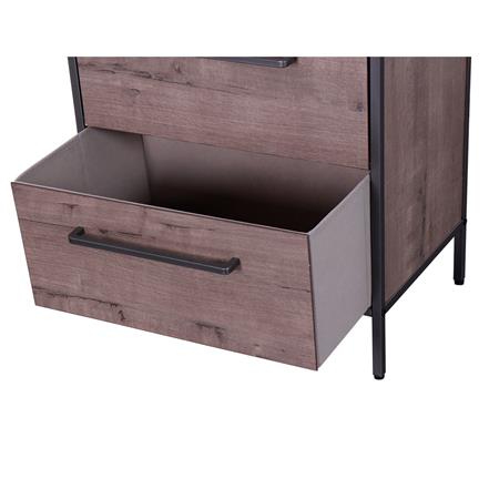 Cajonera | Organizador Dalton 5 Cajones Negro Marrón Oscuro 24103L