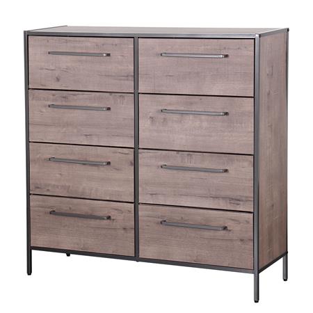 Cajonera | Organizador Dalton 8 Cajones Negro Marrón Oscuro 24105L