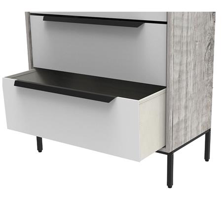 Cajonera | Organizador Dalton 3 Cajones Blanco Gris 24303L