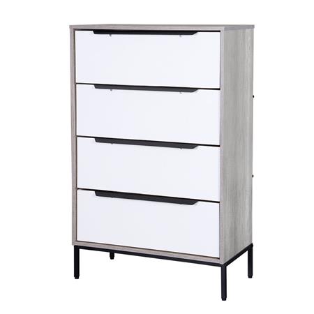Cajonera | Organizador Dalton 4 Cajones Blanco Gris 24304L