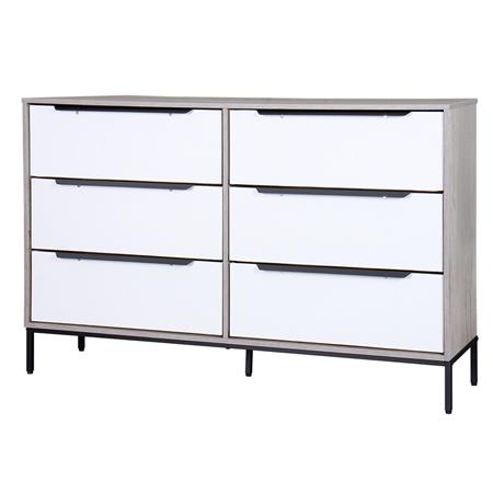 Cajonera | Organizador Dalton 6 Cajones Blanco Gris 24306L