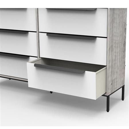 Cajonera | Organizador Dalton 6 Cajones Blanco Gris 24306L