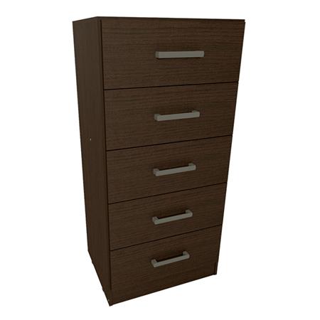 Chifonier Nórdico 5 Cajones 60x120x47cm Wengue Orlandi