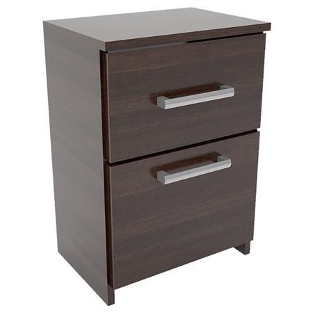Mesa de Luz 1 Cajón 1 Puerta 41,5x59,5x31,5 cm Wengue Orlandi