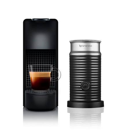Cafetera Nespresso Essenza Mini Negra con Aeroccino