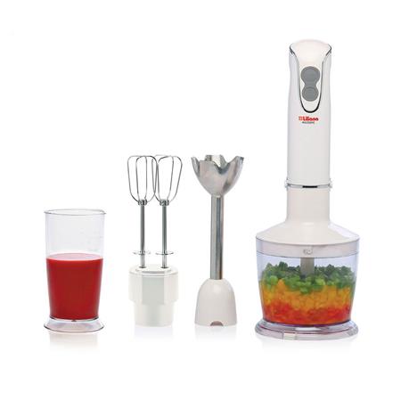 Mixer Liliana Masterpic 3 en 1 450W Blanco Varilla Inoxidable AH130