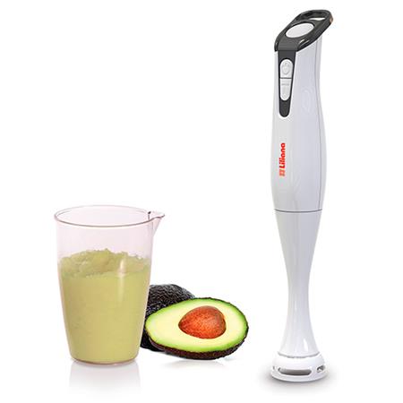 Minipimer Liliana Slimix 450W 2 Velocidades Vaso Medidor 900cm³ Blanca