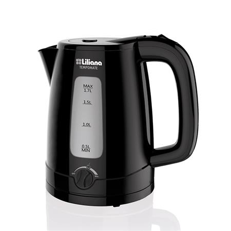 Pava Eléctrica Liliana Negra 1.7 litros Selector de Temperatura