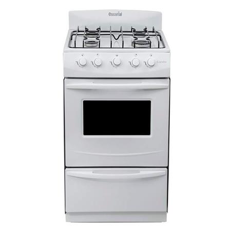 Cocina Candor Blanca 50cm Para Gas Natural c/Válvula de Seguridad Escorial