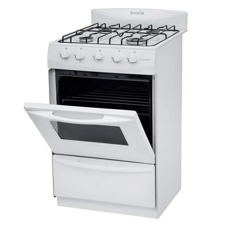 Cocina Candor Blanca 50cm Para Gas Natural c/Válvula de Seguridad Escorial