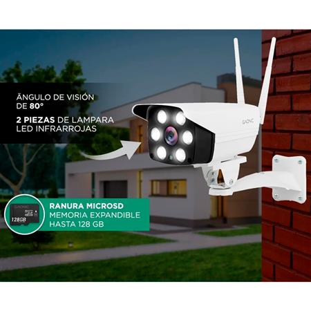 Cámara de Seguridad GADNIC IP Interior Exterior Full HD WiFi Visión Nocturna CM200W