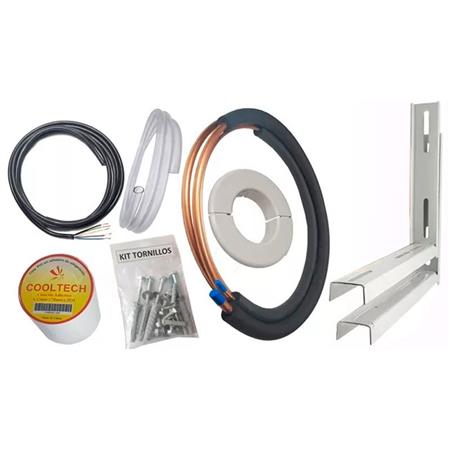COMBO: Aire Acondicionado Split Hisense 3200W Frío/Calor + Kit de Instalación Full con Ménsulas