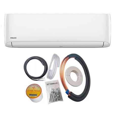COMBO: Aire Acondicionado Split Philco 3400W Frío/Calor + Kit de Instalación básico
