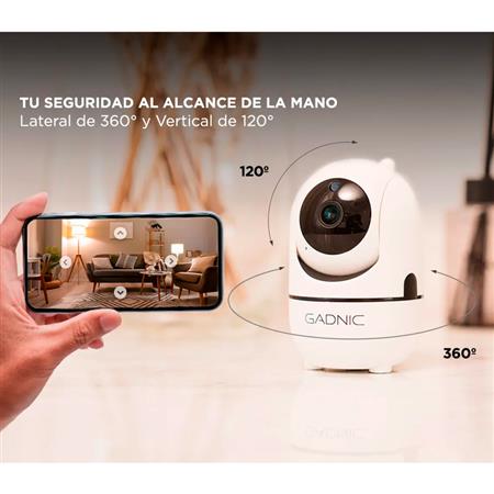 Pack x3 - Cámara de Seguridad GADNIC IP Motorizada Full HD Wi-Fi Visión Nocturna SX9