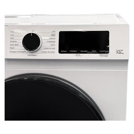 Lavaropas Automático Inverter Dalton Frontal 7kg 1200rpm Digital Blanco DA-L70-BL.