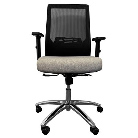 Silla de Oficina Dalton Respaldo y Altura Regulable Negra/Gris DA-LDL-933