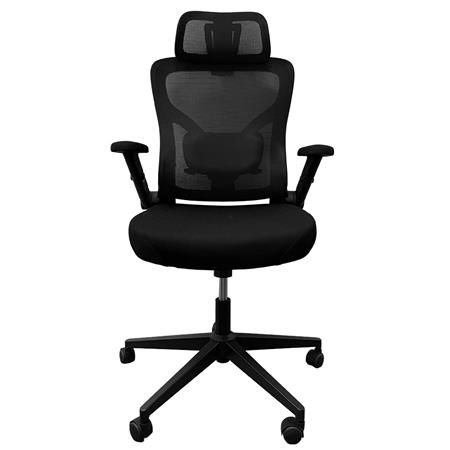 Silla de Oficina Dalton Reposa Cabeza Soporte Lumbar Altura regulable Negra DA-LDL-949H