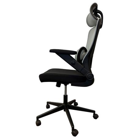 Silla de Oficina Dalton Reposa Cabeza Soporte Lumbar Altura regulable Negra/Gris DA-LDL-950H