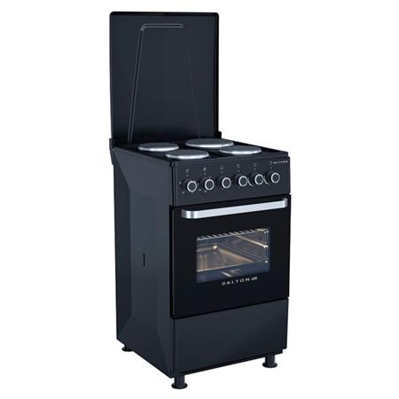 Cocina Eléctrica Dalton 50x50cm Slim Negra Clase A