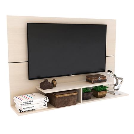 Panel Para Tv Delos hasta 50" con Soporte Fijo Fineline Crema