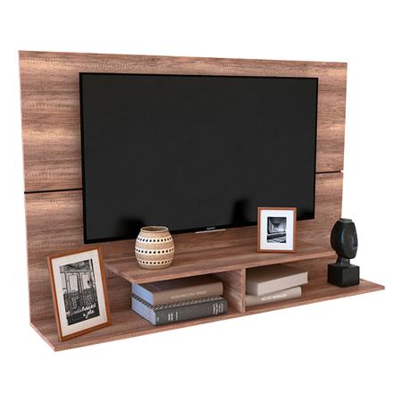 Panel Para Tv Delos Hasta 50" Con Soporte Fijo Roble Nebraska Gris