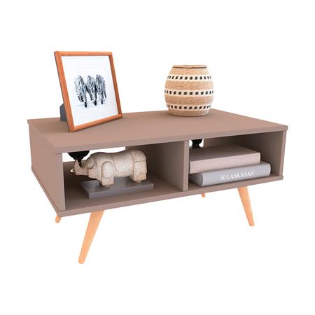 Mesa Baja Escandinava 40x80x50cm Gris Cubanita Delos