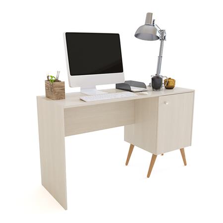 Escritorio 1 Puerta con Estante Interno Fineline Crema Delos