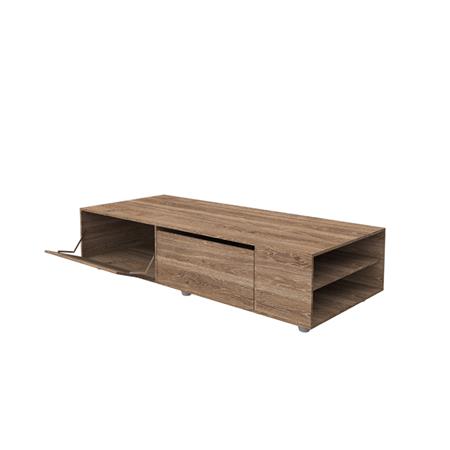 Box Cajón 1 Plaza 2 Puertas con Estante 40x80x192cm Roble Davos Marrón Delos