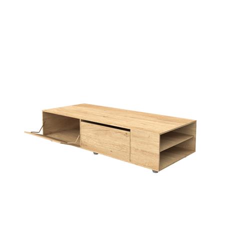 Box Cajón 1 Plaza 2 Puertas con Estante 40x80x192cm Roble Nebraska Natural Delos