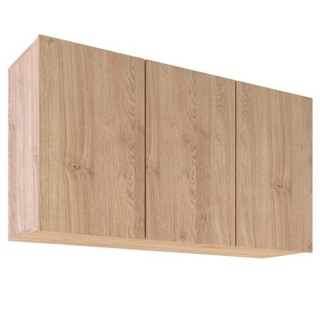 Alacena Delos Lux 3 Puertas Roble Kendal Natural Con estante interno