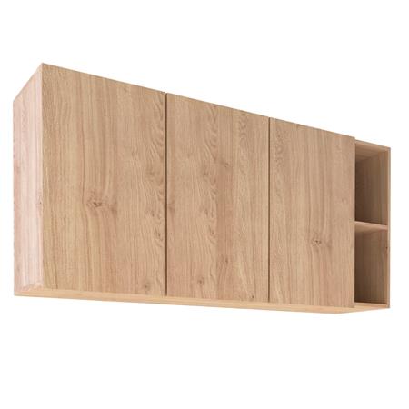 Alacena Delos Lux 3 Puertas y Estantes Roble Kendal Natural