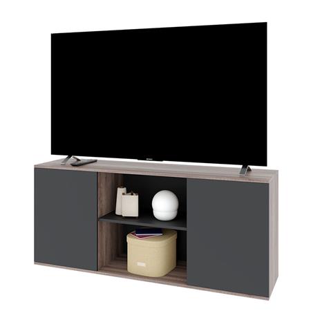 Rack Visión Para Tv de Hasta 65" 2 Puertas Nebraska Negro Delos