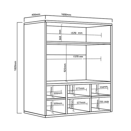 Rack Visión Para Tv de Hasta 65" 2 Puertas Estantes Roble Natural y Blanco Delos