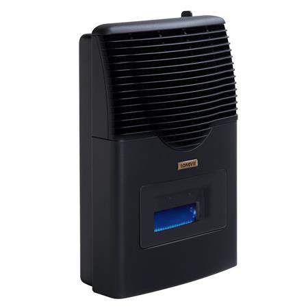 Calefactor Sin Salida 3200kcal Encendido Eléctrico Visor Termostato Grafito Longvie