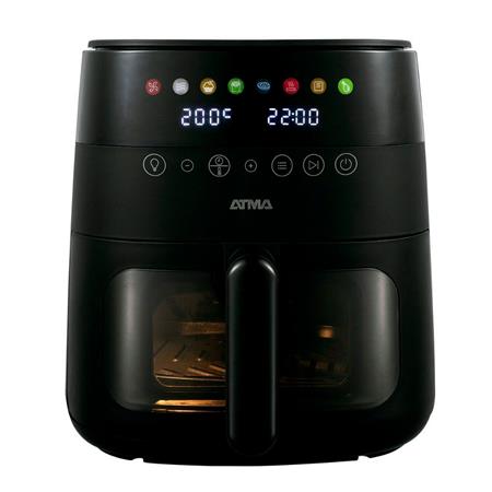 Freidora Sin Aceite ATMA 6LTS Digital Con Visor Negra FR246ABP