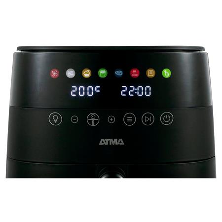 Freidora Sin Aceite ATMA 6LTS Digital Con Visor Negra FR246ABP