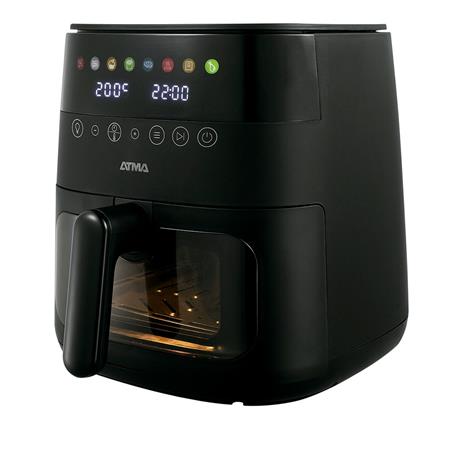 Freidora Sin Aceite ATMA 8L Digital Visor Negra FR248ABP