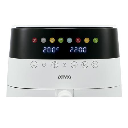 Freidora Sin Aceite ATMA con Visor 8L Digital Blanca FR248AWP