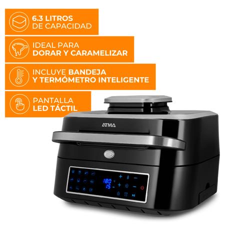Freidora de Aire y Grill ATMA Digital 6.3 Litros FR901DP