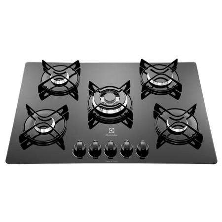 Anafe Multigas Electrolux Vidrio Templado 75x52cm 5 Hornallas Triple Llama