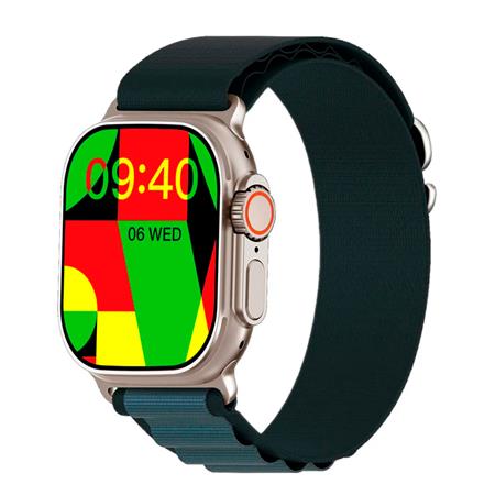 Smartwatch Grow Home GR 29 Ultra+ Malla Silicona Blanca Y Malla Tela Azul