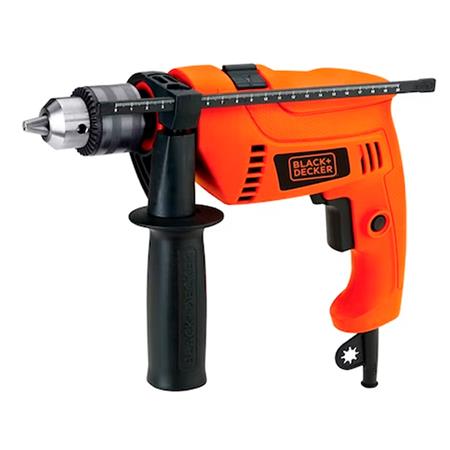 Taladro Percutor Eléctrico Black + Decker 13mm 650w con Maletín