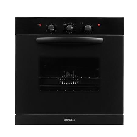 Horno Eléctrico Longvie 60x60cm Grill Termostato Timer Grafito HE1500G