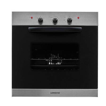 Horno Eléctrico Longvie 60x60cm Grill Termostato Timer Acero Inoxidable HE1500X