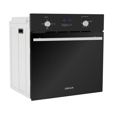 Horno a Gas Drean 60L Digital Grill Luz Encendido Timer Negro HGDR601CN