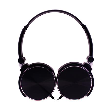 Auricular Negro con Micrófono Conector de 3,5mm 2 Drivers 40mm Noblex