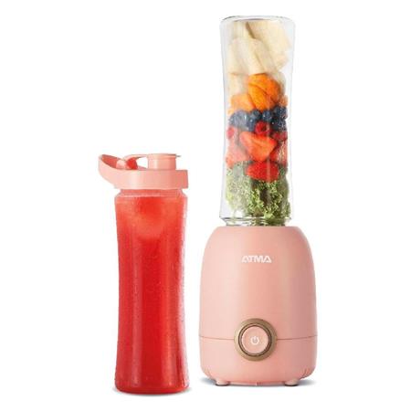 Licuadora Personal Essential Fit ATMA 600ML 300W 2 Botellas Rosa LP8445PAP