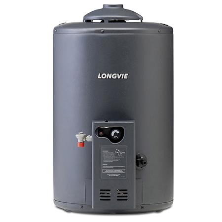 Termotanque a Gas 50lts Alta Eficiencia 148lts/h Poliuretano De colgar Inferior Longvie