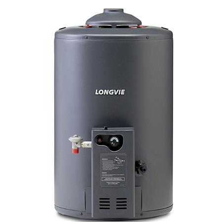 Termotanque a Gas Potenciado 48lts 300lts/h Encendido Colgar/Apoyar Grafito Longvie