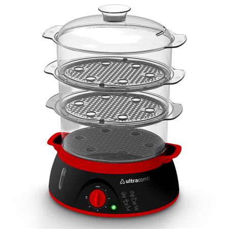 Vaporera Eléctrica Ultracomb 3 Bandejas 900w